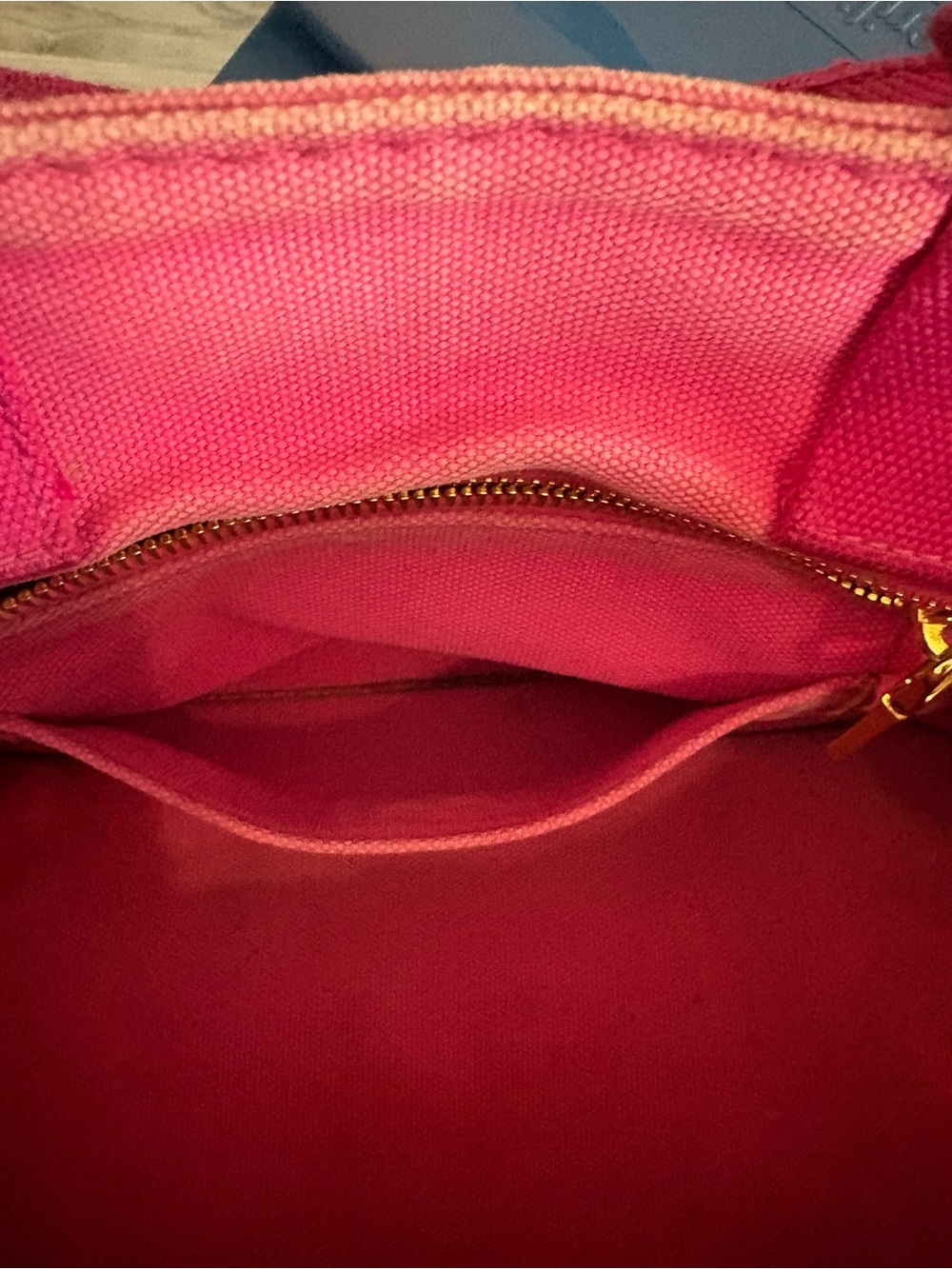 Prada Pink Mini Canapa Canvas Tote Bag AUTHENTICATED - Picture 15 of 17